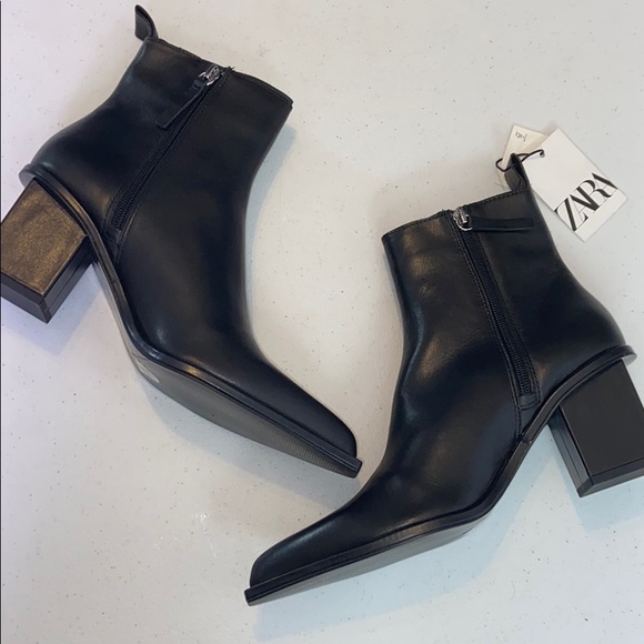Zara Shoes - Zara | NWT Leather Ankle Boots 7.5